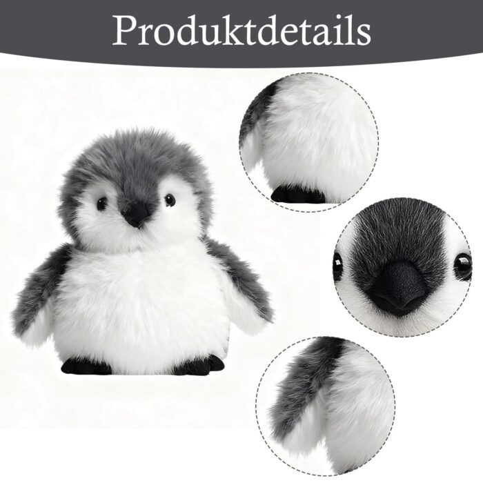 JcvPot Pinguin Kuscheltier, Weiches Stofftier Für Kinder Und Babys, Kuscheltier Pinguin - Image 6