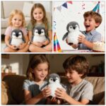 JcvPot Pinguin Kuscheltier, Weiches Stofftier Für Kinder Und Babys, Kuscheltier Pinguin - Image 3
