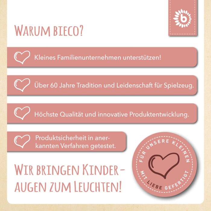 Bieco Kuscheltier Reh Ella mit Rassel | Baby Kuscheltier ab 0 Monate Plüschtier Reh rentier - Image 2