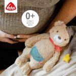 Fehn Kuscheltier Bär Bruno – Weicher Teddybär für Neugeborene - Greifen, Fühlen - Image 5